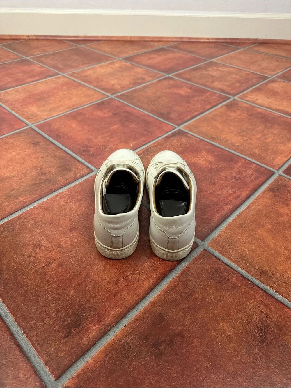 SuitSupply Minimalist Sneakers in White Calf Leather